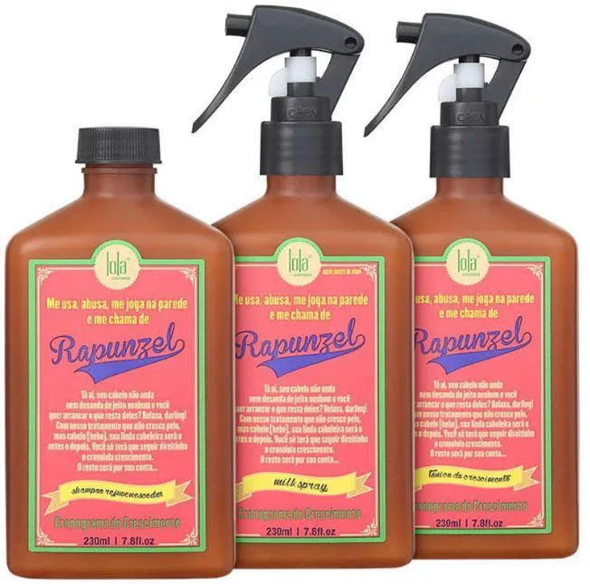 Brazilian Rapunzel Anti Fall Hair Growing Treatment 3 Products - Lola Cosmetics