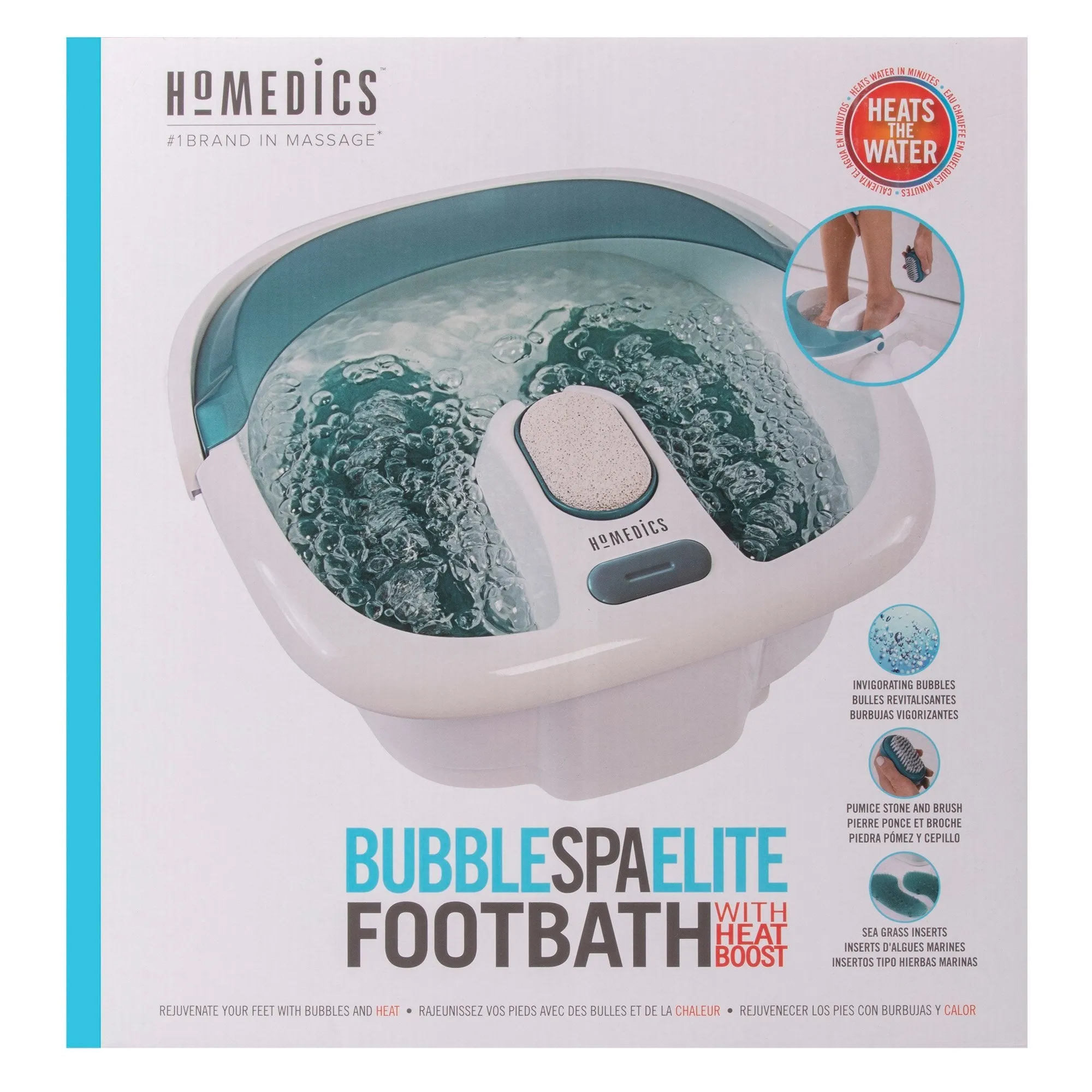 Bubble Spa Elite Footbath with Heat Boost