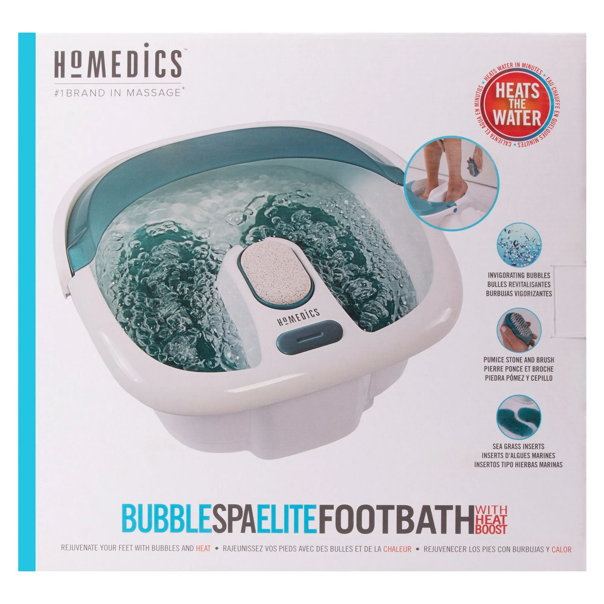 Bubble Spa Elite Footbath with Heat Boost