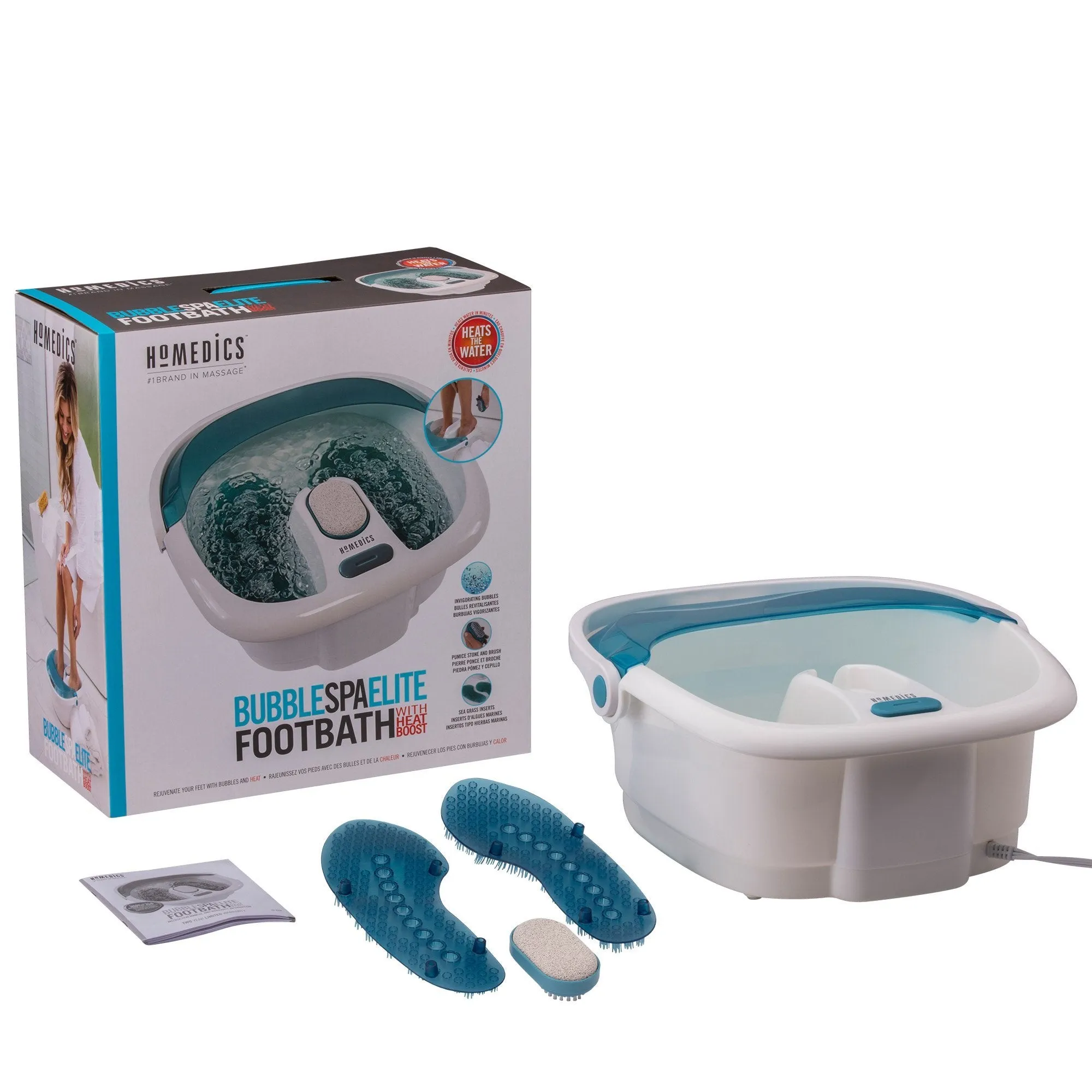 Bubble Spa Elite Footbath with Heat Boost
