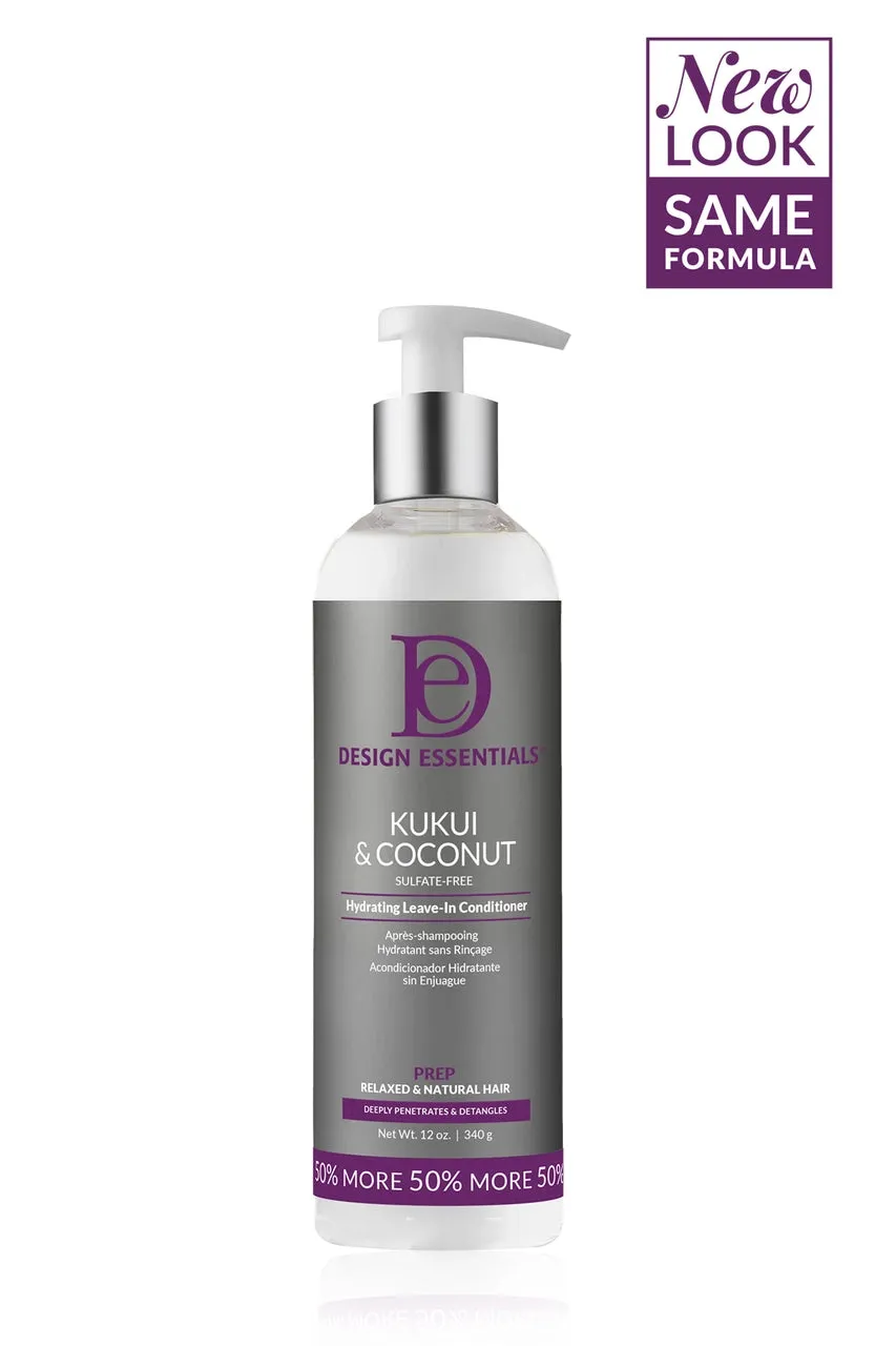 Design Essentials Kukui & Coconut Hydrating Leave-In Conditioner 12oz