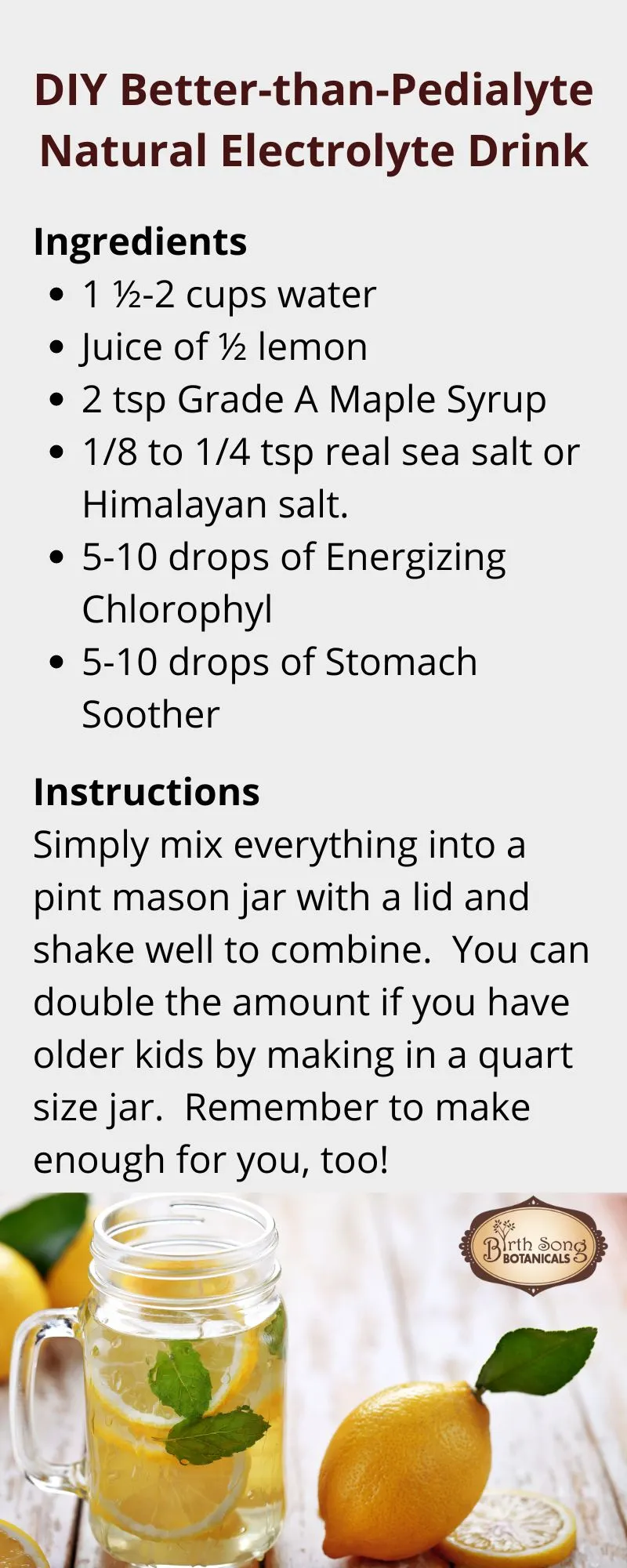 Energizing Chlorophyll Liquid Drops, Peppermint Flavored, Natural Energy, Skin Health, Immune Support* 1 oz.