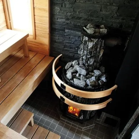 Harvia Legend 300 Duo Wood Burning Sauna Stove/Fireplace Combo