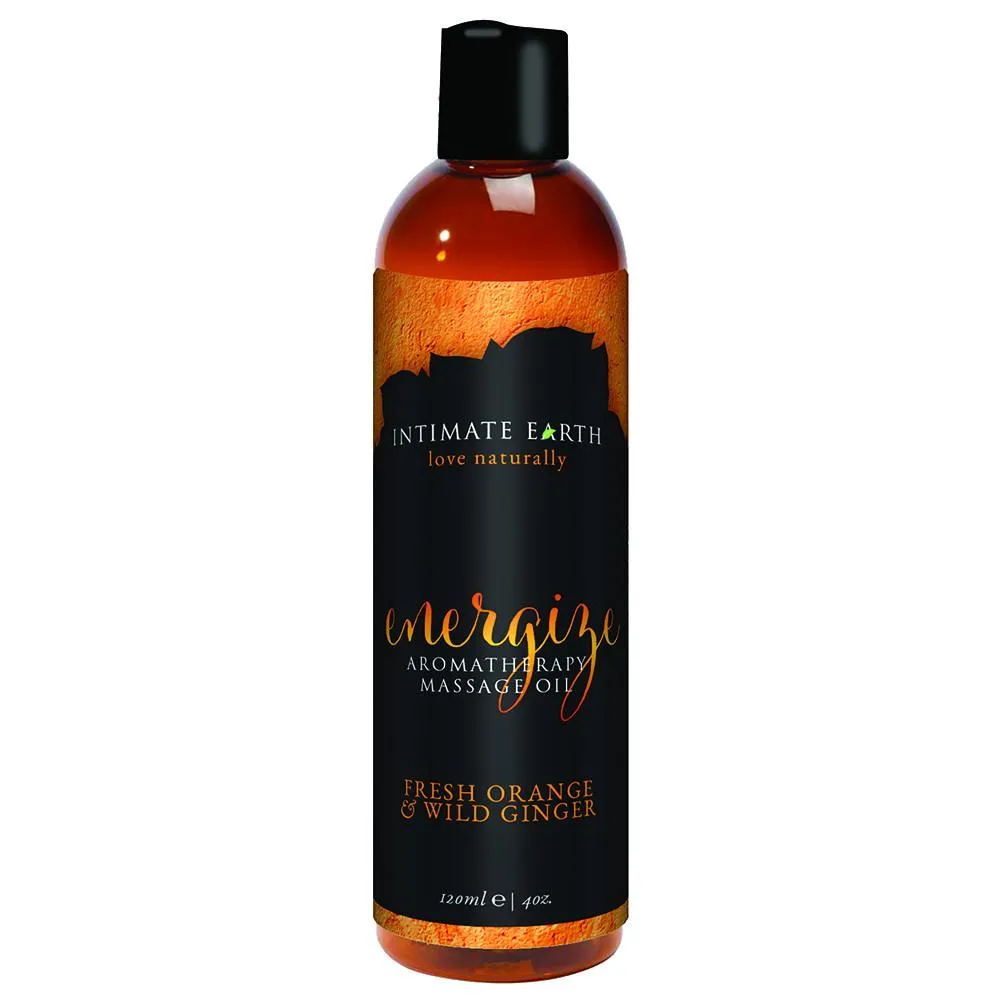 INTIMATE EARTH Energise Fresh Orange & Wild Ginger MASSAGE OIL