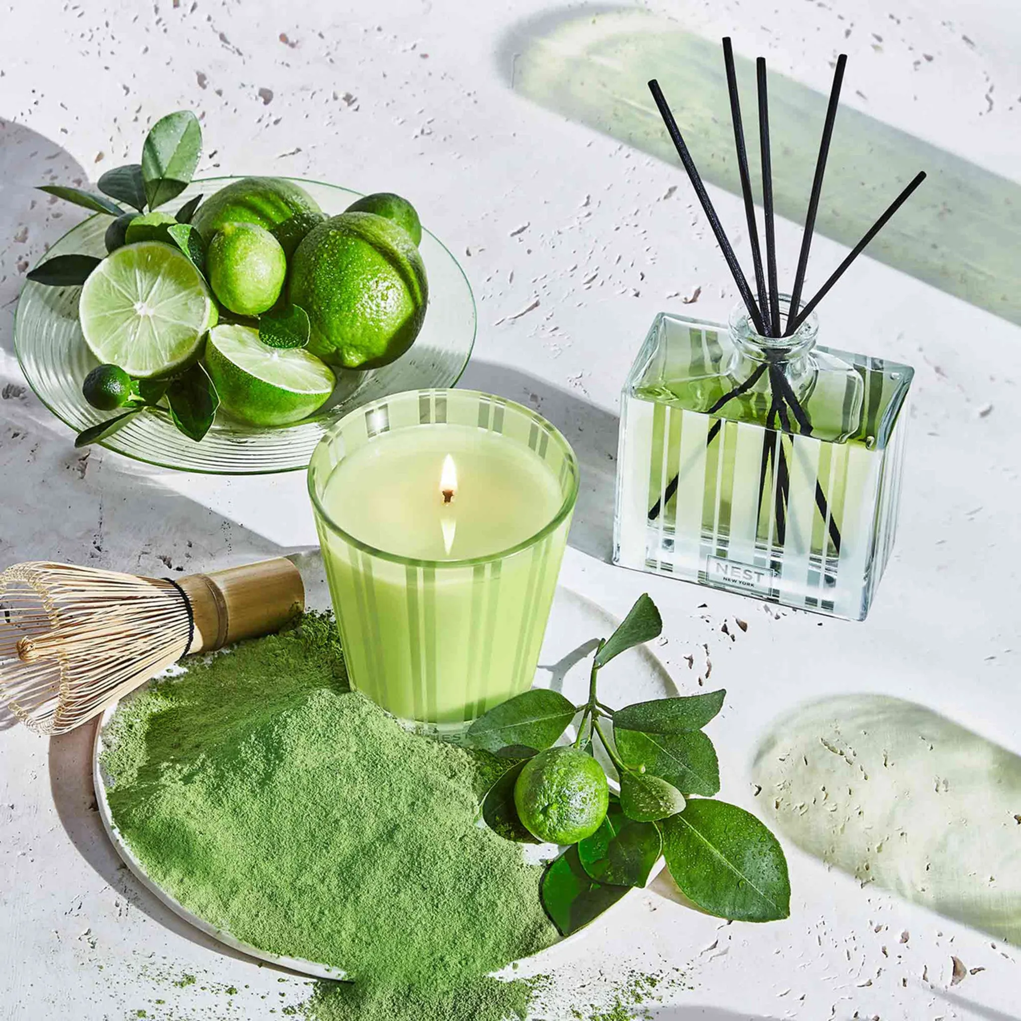 Lime Zest and Matcha Candle