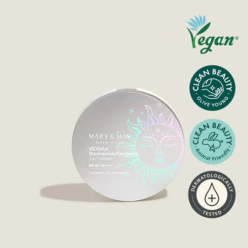 [Mary&May] Vegan Niacinamide Panthenol Sun Cushion SPF50  PA     25ml