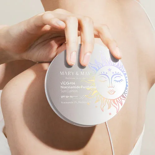 [Mary&May] Vegan Niacinamide Panthenol Sun Cushion SPF50  PA     25ml