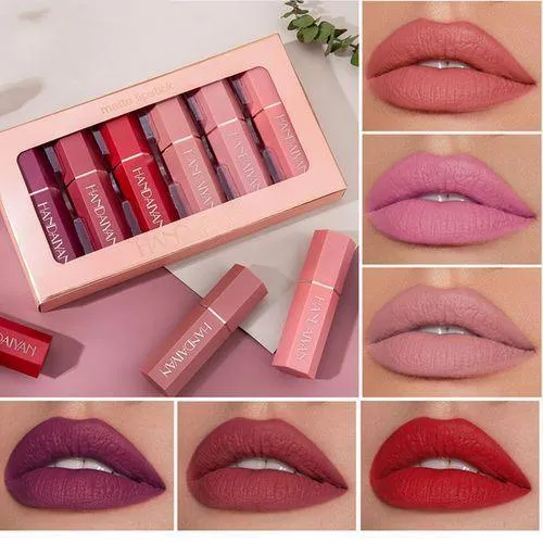 Nude Matte Lip Crayon Set: Long-Lasting & Moisturizing Brilliance