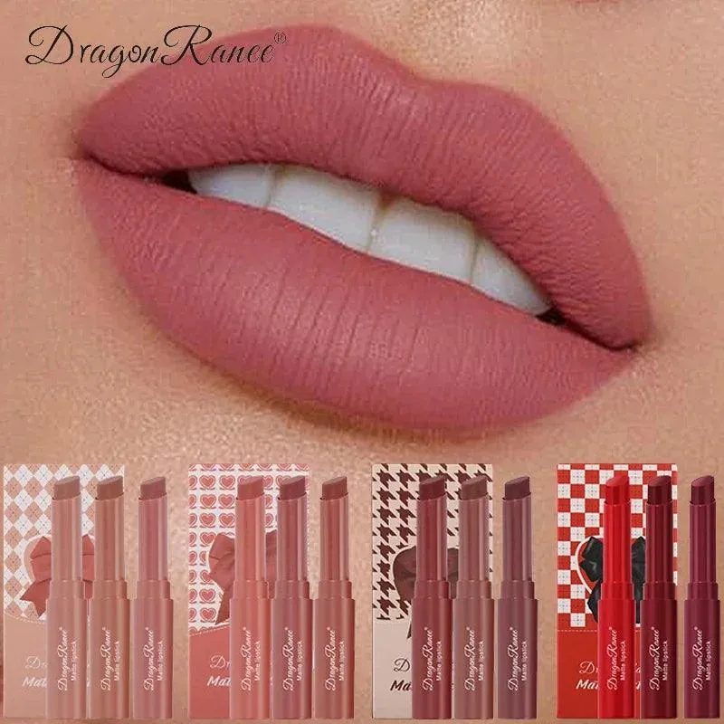 Nude Matte Lip Crayon Set: Long-Lasting & Moisturizing Brilliance