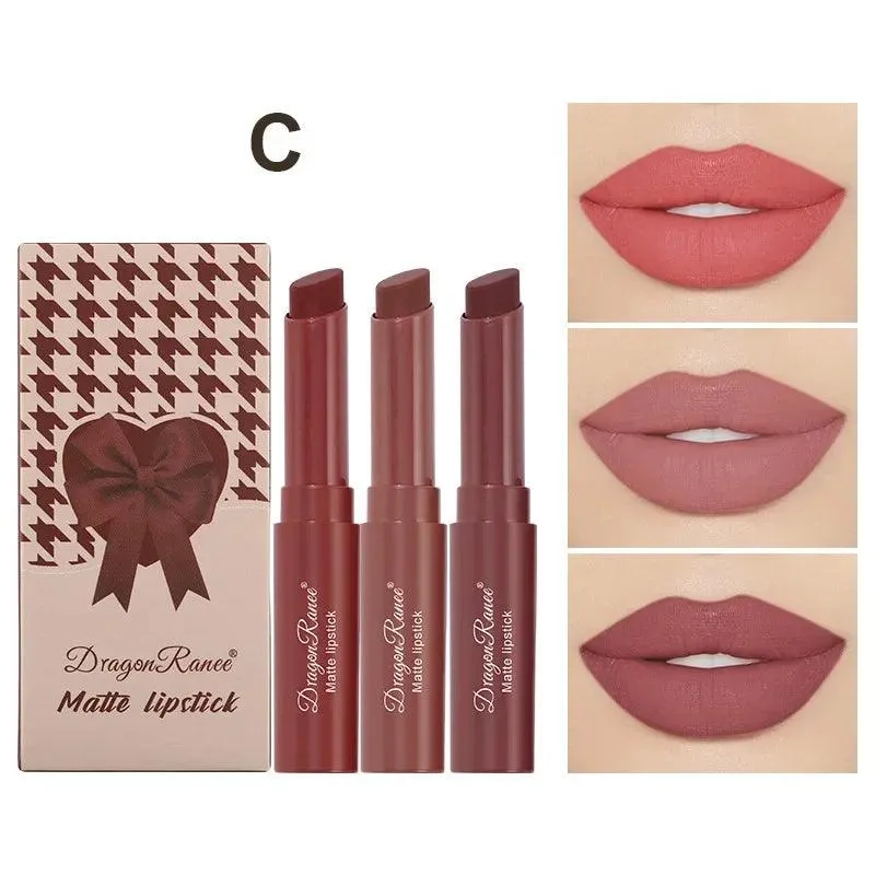 Nude Matte Lip Crayon Set: Long-Lasting & Moisturizing Brilliance