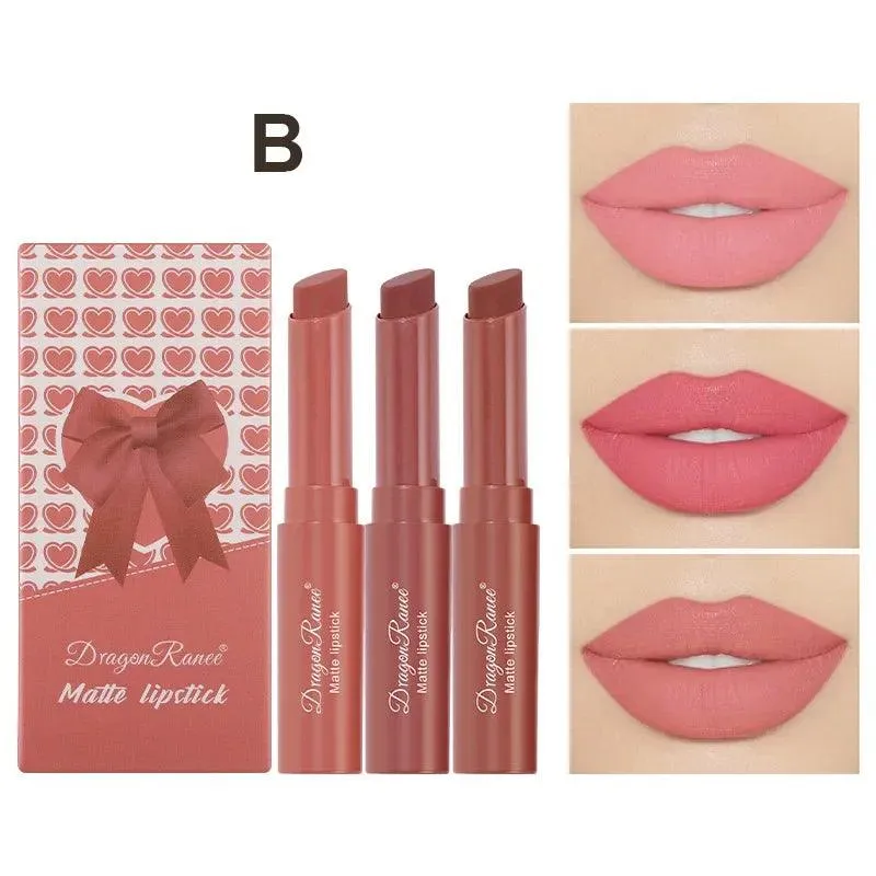 Nude Matte Lip Crayon Set: Long-Lasting & Moisturizing Brilliance