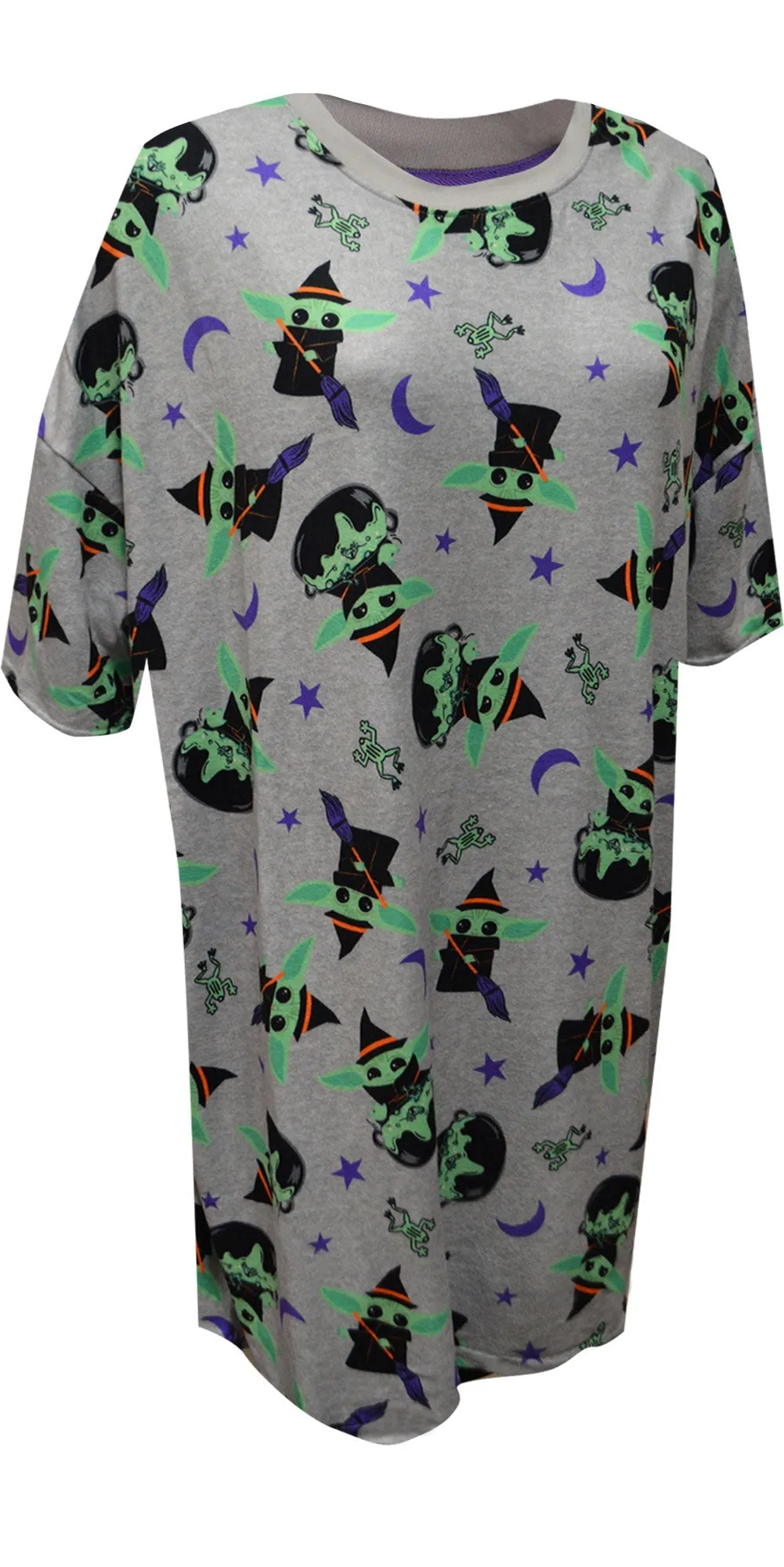 Star Wars Grogu Halloween Ultra Soft Knitted Ladies Nightshirt