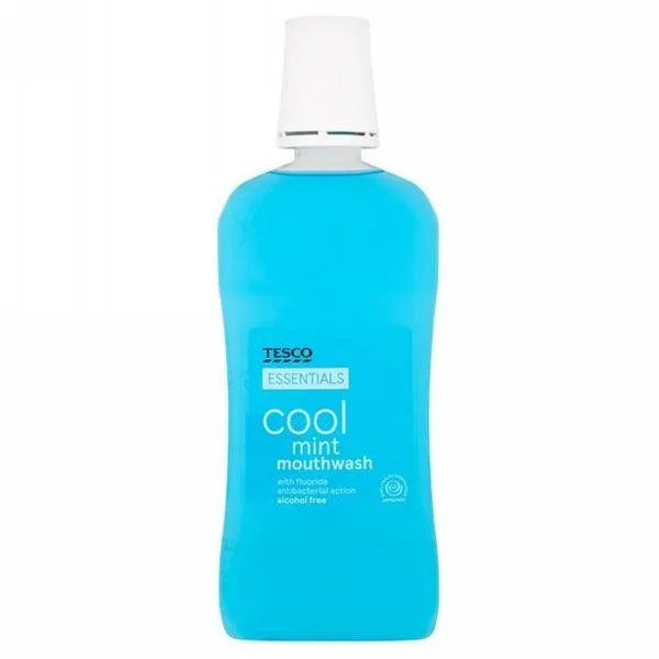 TESCO ESSENTIALS COOL MINT MOUTHWASH 500ML